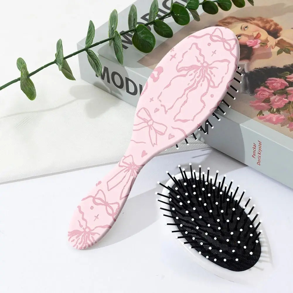 Oval Air Cushion Detangling Hair Brush | Cute Cartoon Design Detangling Hair Brush QXL