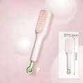 Self-Cleaning Anti-Static Scalp Massage Hairbrush | Retractable Scalp Massage Hairbrush QXL Pink
