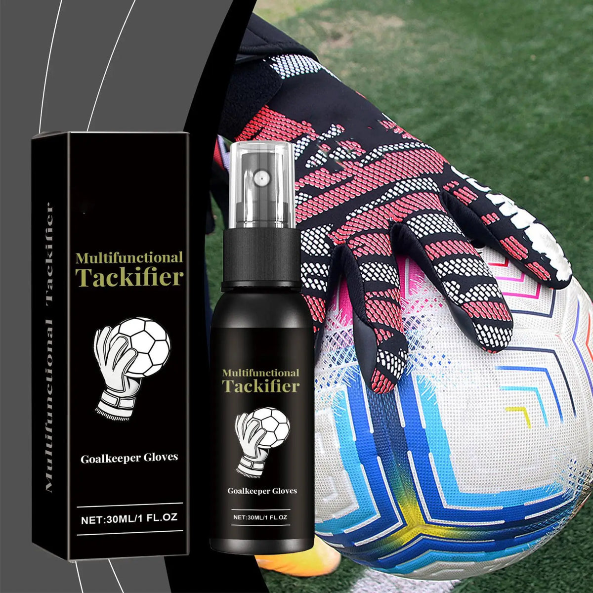 30ml Football Goalkeeper Glove Grip Spray | Fast-Acting Glove Grip Spray QXL