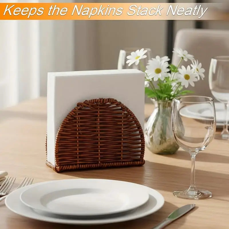 Creative Resin Napkin Holder | Vertical Tissue Stand for Table Napkin Holder QXL