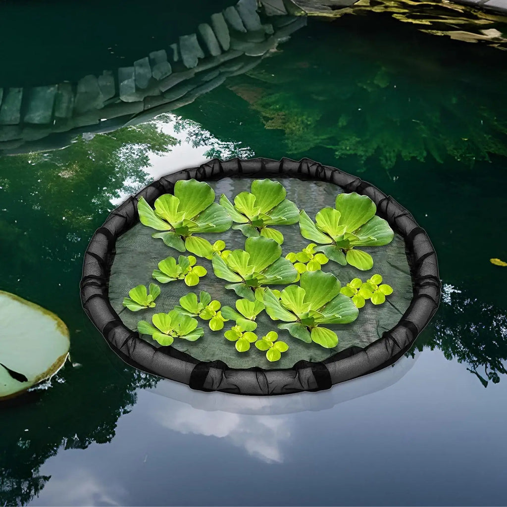 17.7" Floating Island Pond Planter | Fine Mesh Plant Protector Floating Pond Planter QXL