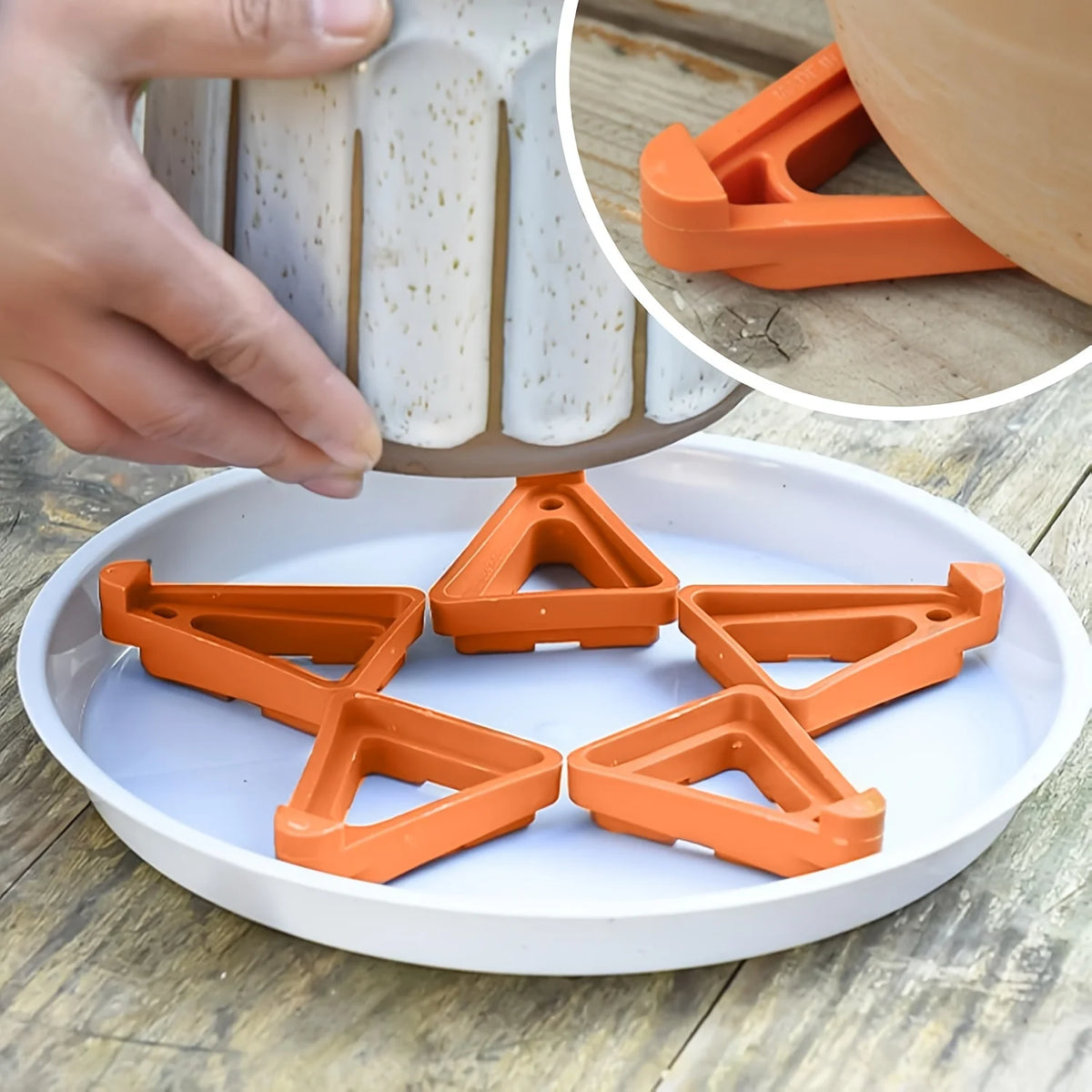 Plastic Flower Pot Feet | Planter Risers for Drainage Planter Risers QXL