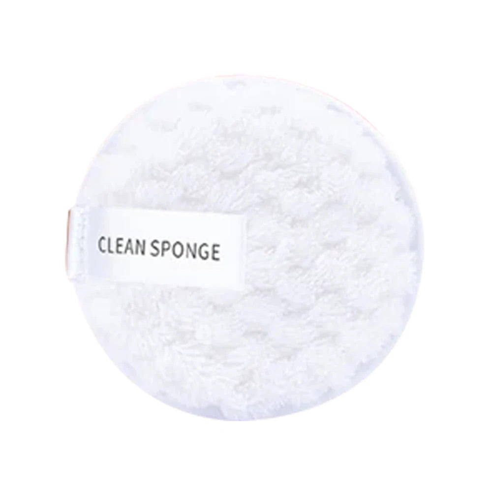 4-Pack Washable Microfiber Makeup Remover Pads & Cloths Makeup Remover Pads QXL WHITE