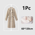 Hanging Garment Cover Bag 60×120cm | Suit & Dress Storage Garment Storage Bag QXL 1Pc-Zipper-60x120cm