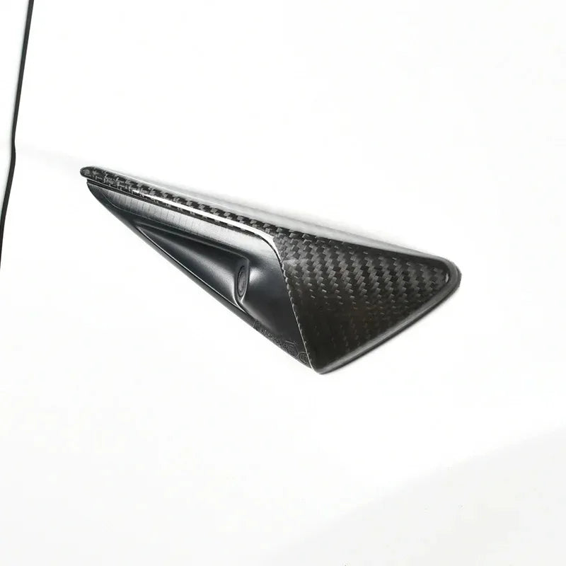 Carbon Fiber Fender Camera Cover for Tesla Model 3 S X Y Car Exterior Trim QXL
