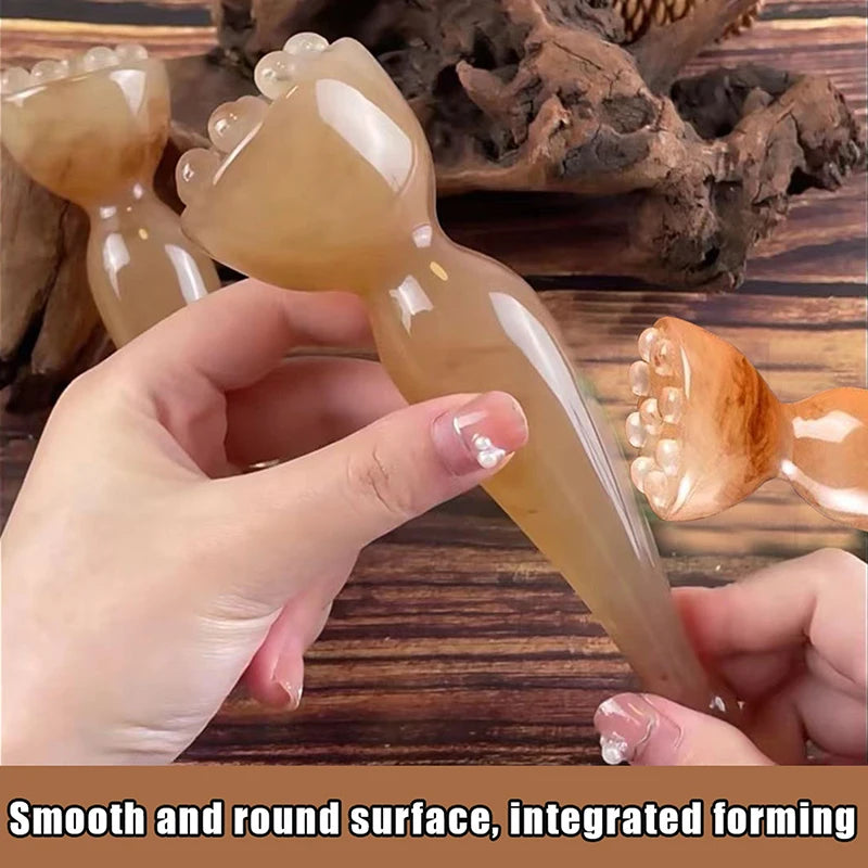 Resin Meridian Facial & Scalp Massager | Gua Sha Scraping Tool Facial Massager Tool QXL