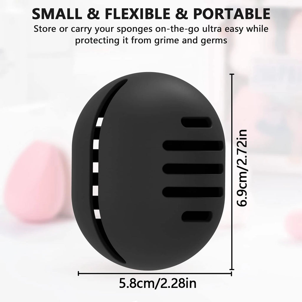 Silicone Makeup Sponge Storage Box | Travel Puff Organizer Makeup Sponge Organizer QXL