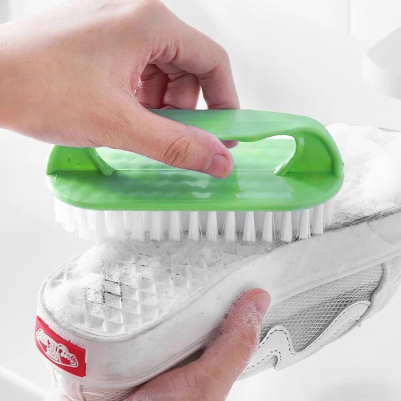 Handheld Cleaning Brush for Shoes, Laundry & Bathroom Cleaning Scrub Brush QXL green