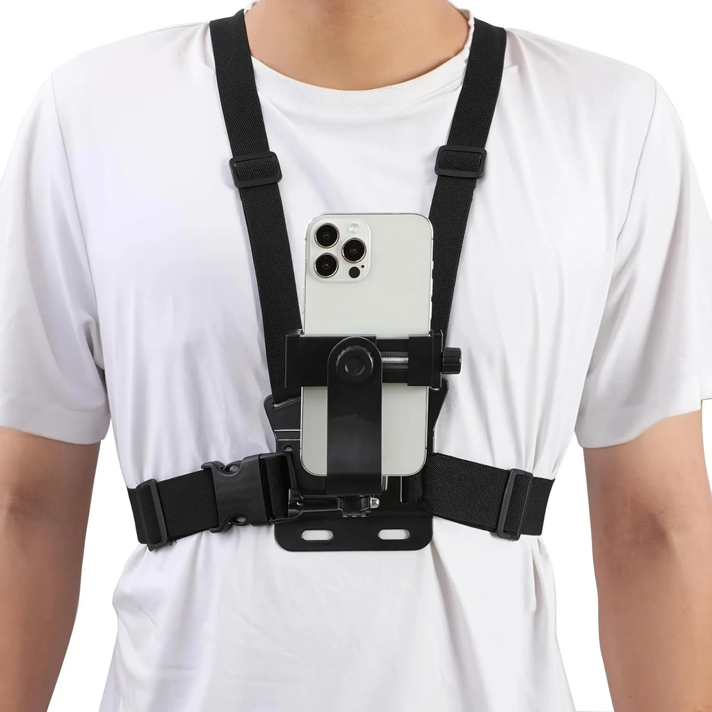 Chest Strap Phone Mount | Anti-Shake Hands-Free Holder Chest Phone Mount QXL