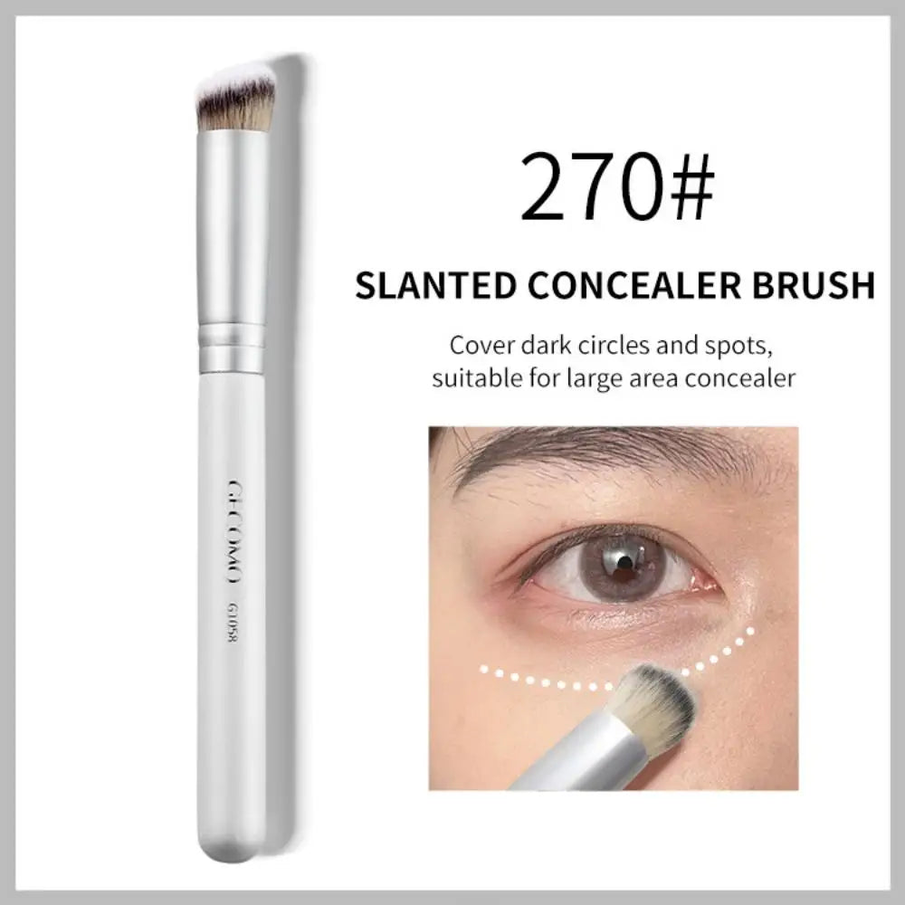 GECOMO Oblique Concealer Brush – Soft Synthetic Bristles Concealer Brush QXL