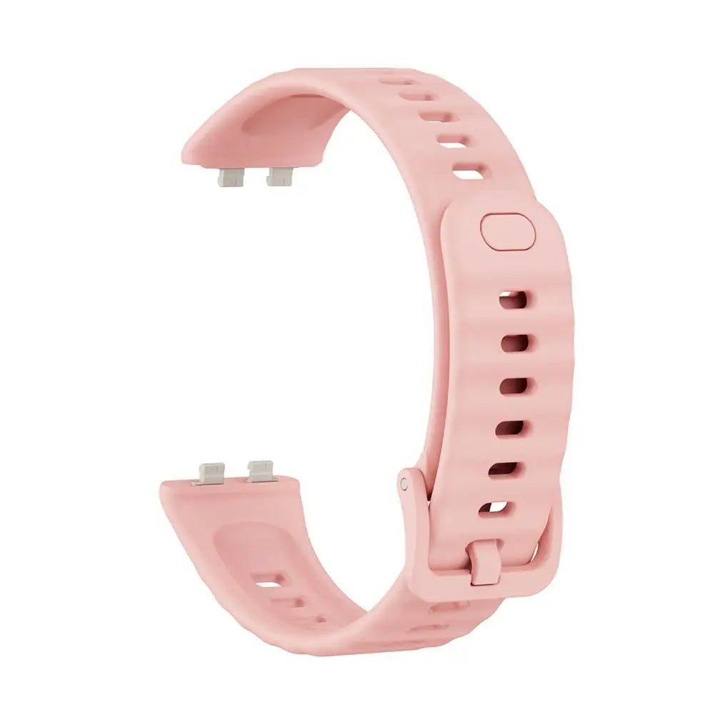 Huawei Band 11 Pro Silicone Sport Strap – Soft & Breathable Silicone Watch Band QXL Pink