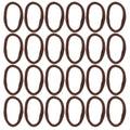 100-Pack Seamless Elastic Hair Ties | Deep Coffee Ponytail Holders Elastic Hair Ties QXL Default Title
