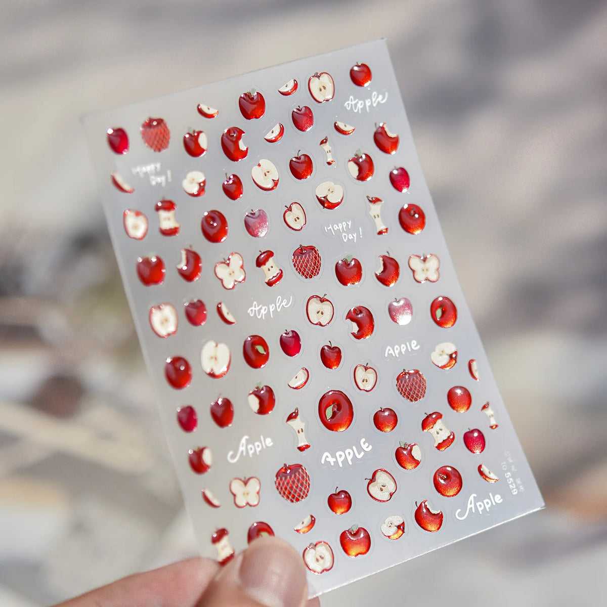 5D French Words Nail Stickers | Black & White Self-Adhesive Decals Nail Art Stickers QXL to5529