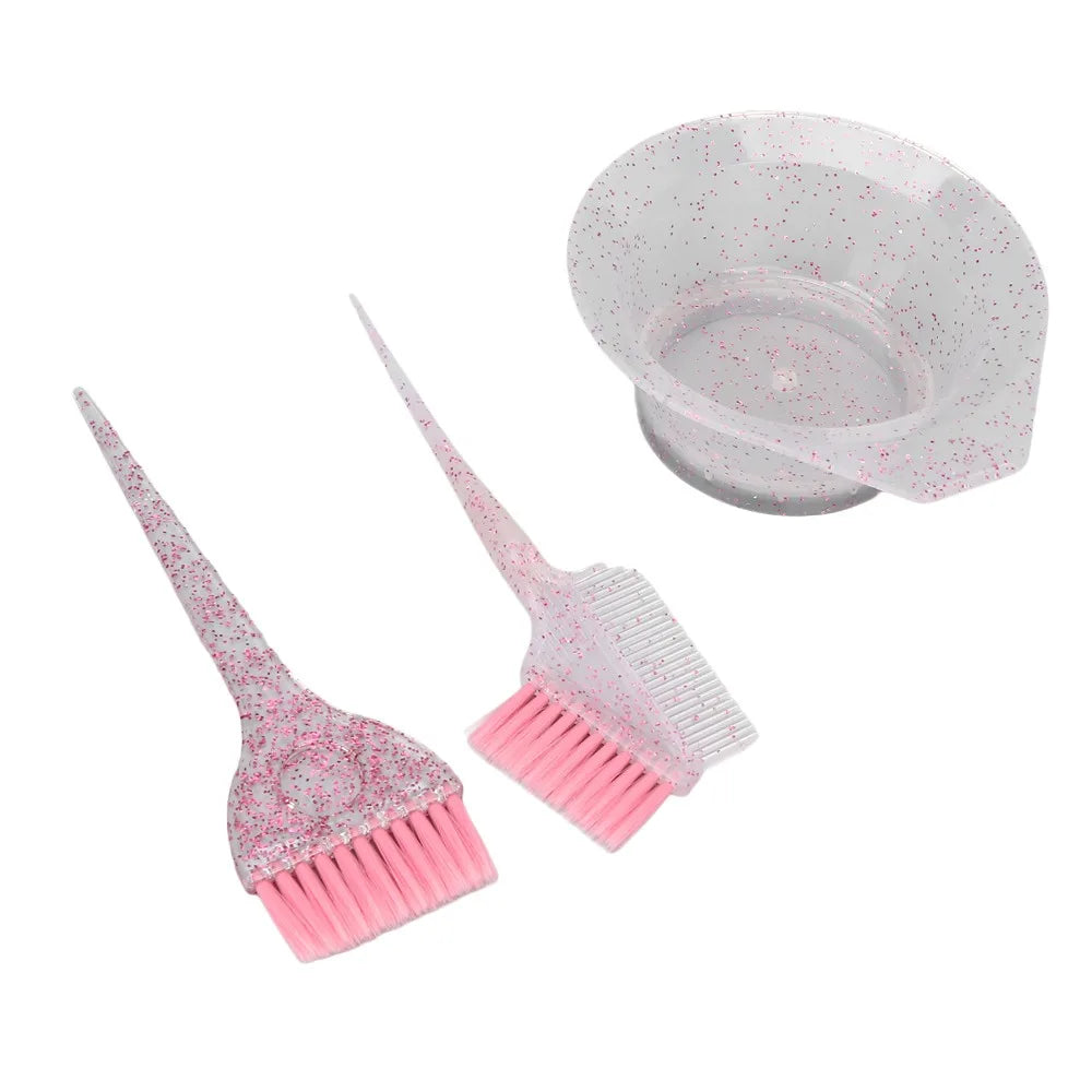 3-Pc Hair Dye Brush Set – Bowl, Pointed Tail & Double Brush Hair Dye Brush Set QXL
