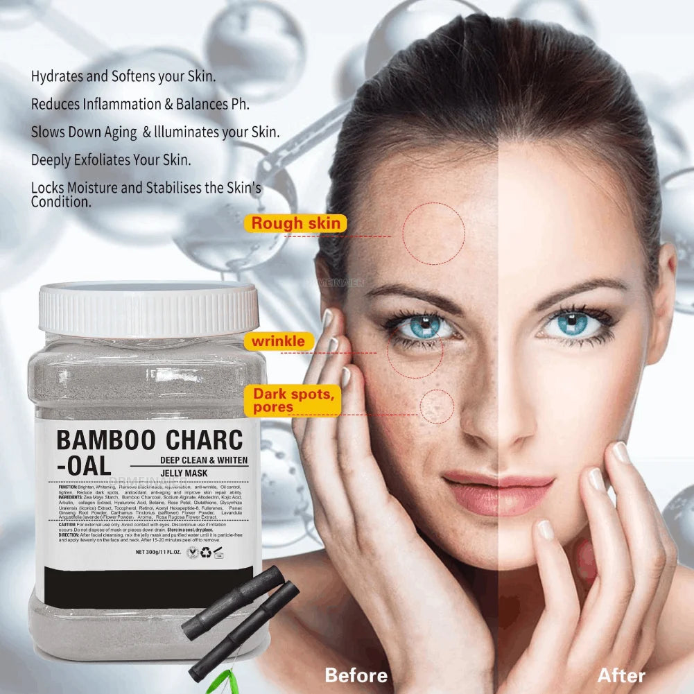 650g Rose Jelly Mask Powder | Hyaluronic Acid & Vitamin C Facial Mask Powder QXL