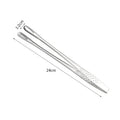 Stainless Steel BBQ Kitchen Tongs | Grill & Food Serving Kitchen Tongs QXL 24cm