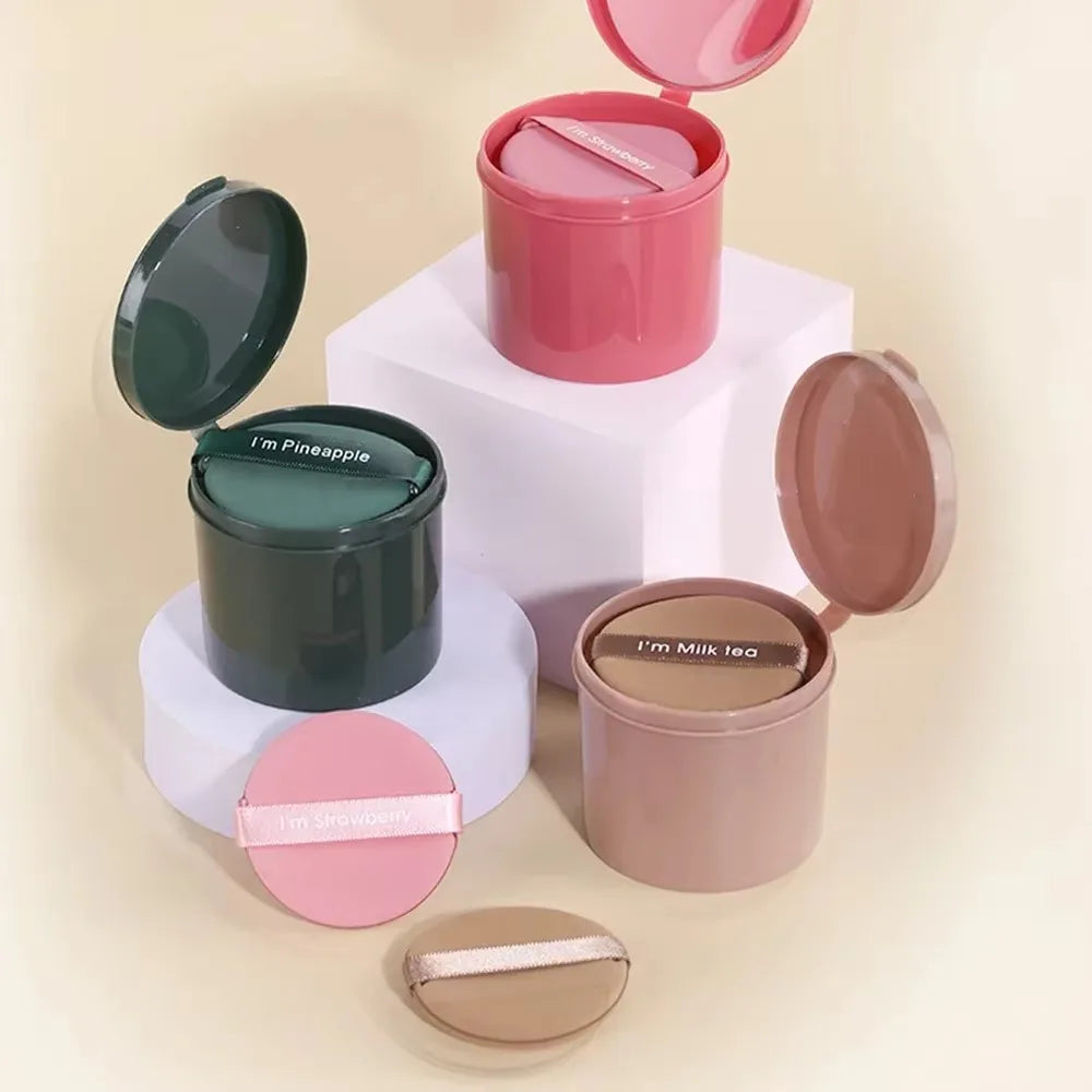 7-Piece Double-Sided Makeup Sponge Puff Set with Storage Box Makeup Sponge Set QXL