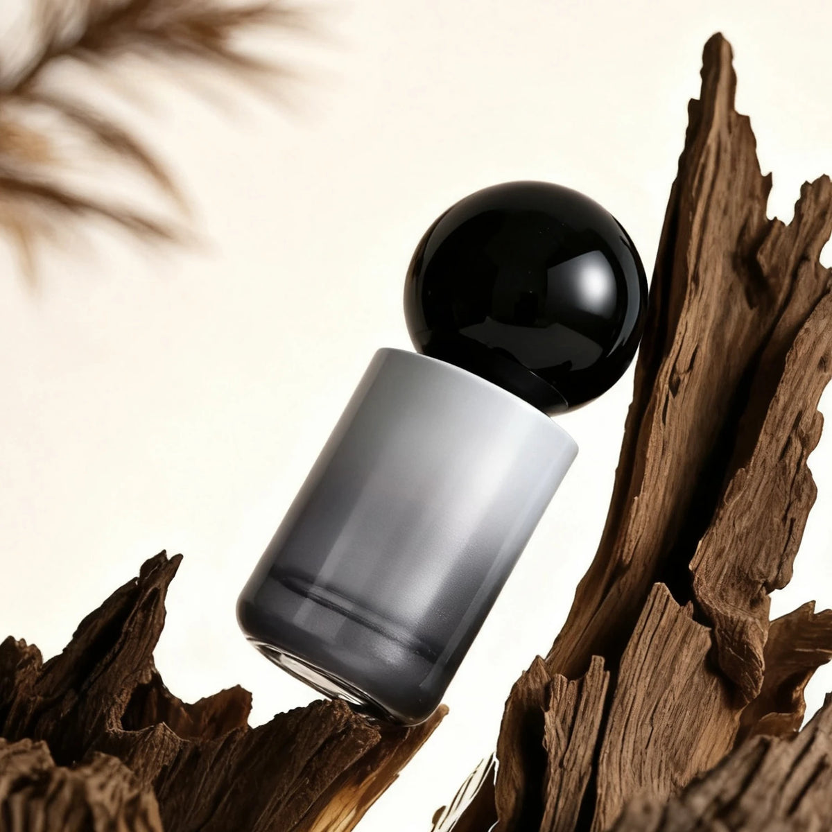 30ml Gradient Black Glass Pump Bottle | Refillable Travel Cosmetic Refillable Pump Bottle QXL