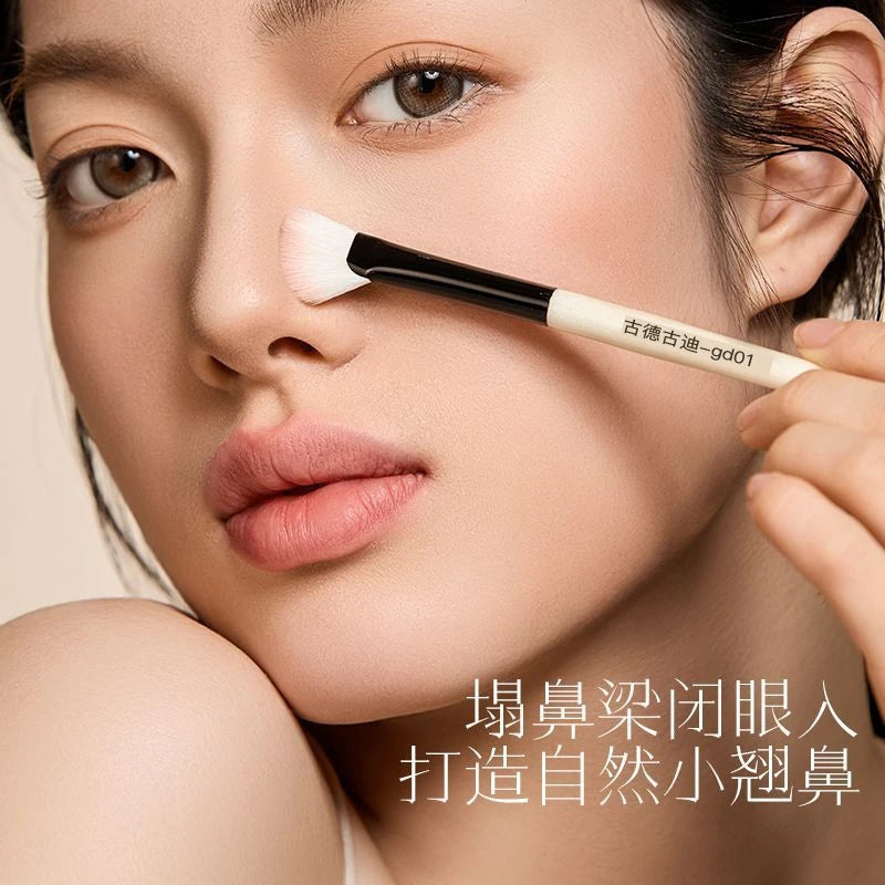 Half Fan Slanted Contour Brush | Nose Shadow & Highlight Contour Makeup Brush QXL