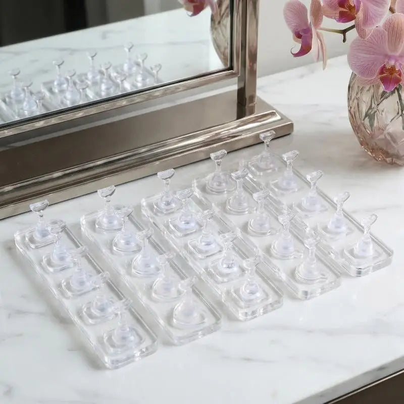 Acrylic False Nail Display Stand | 510-Grid Non-Magnetic Holder Nail Display Stand QXL