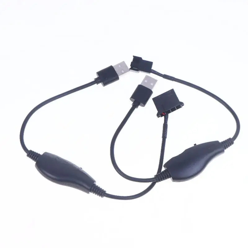 USB to 4-Pin PWM Fan Adapter Cable | 5V to 12V Boost Converter Fan Power Adapter Cable QXL