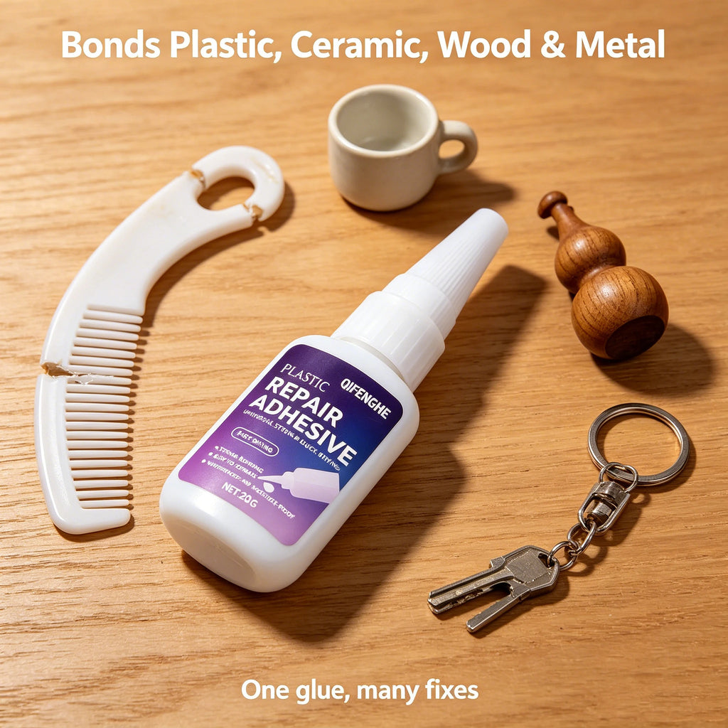 Quick-Dry Plastic Bond Adhesive | Strong Repair Glue Repair Adhesive Glue QXL