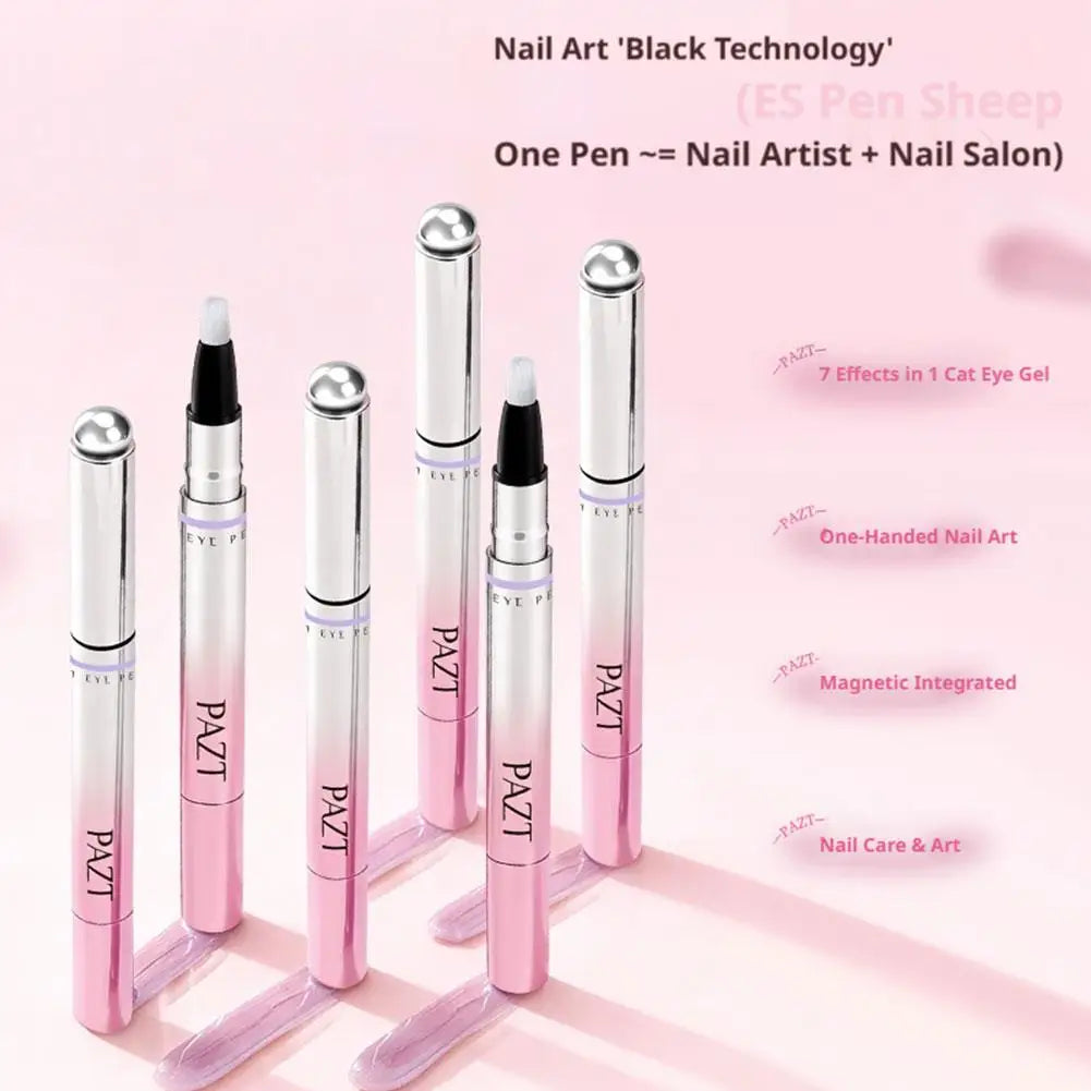 7-in-1 Cat Eye Magnetic Gel Nail Polish Pen | Manicure Tool Gel Nail Polish Pen QXL