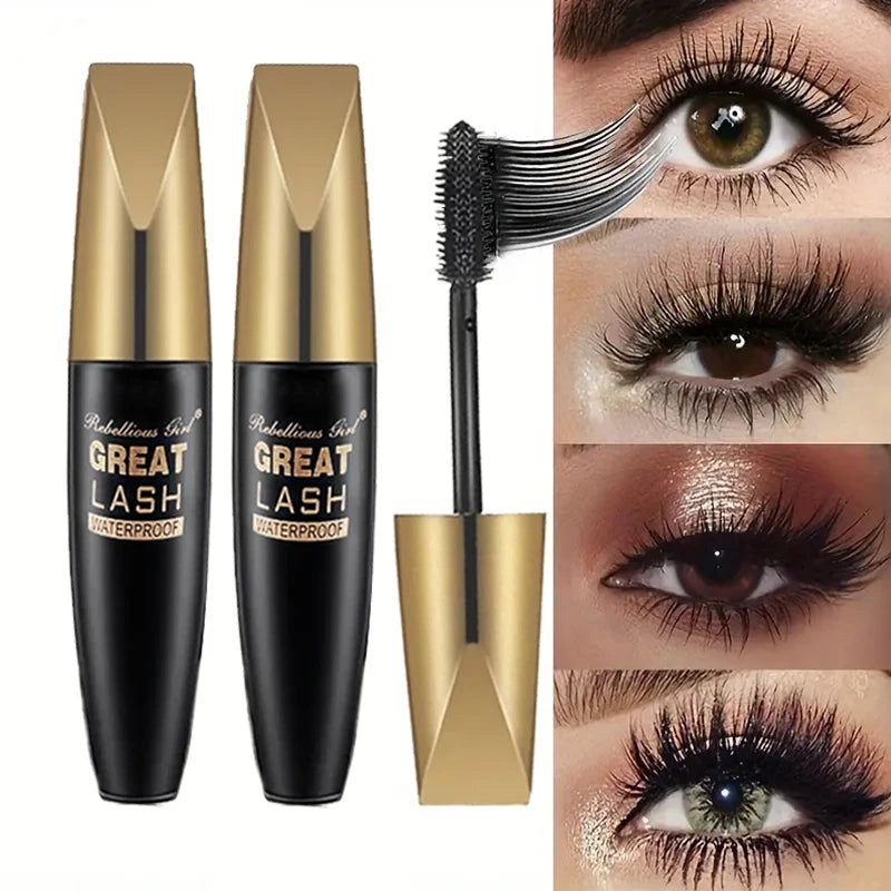 5D Silk Fiber Waterproof Mascara | Lengthening & Volumizing Volumizing Mascara QXL 2 pcs