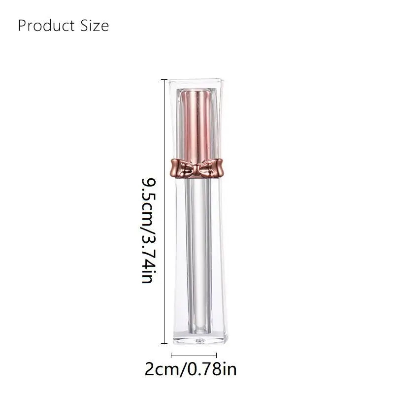 3.5ml Empty Lip Gloss Tube | DIY Bowknot Rose Gold Container Lip Gloss Container QXL onesize