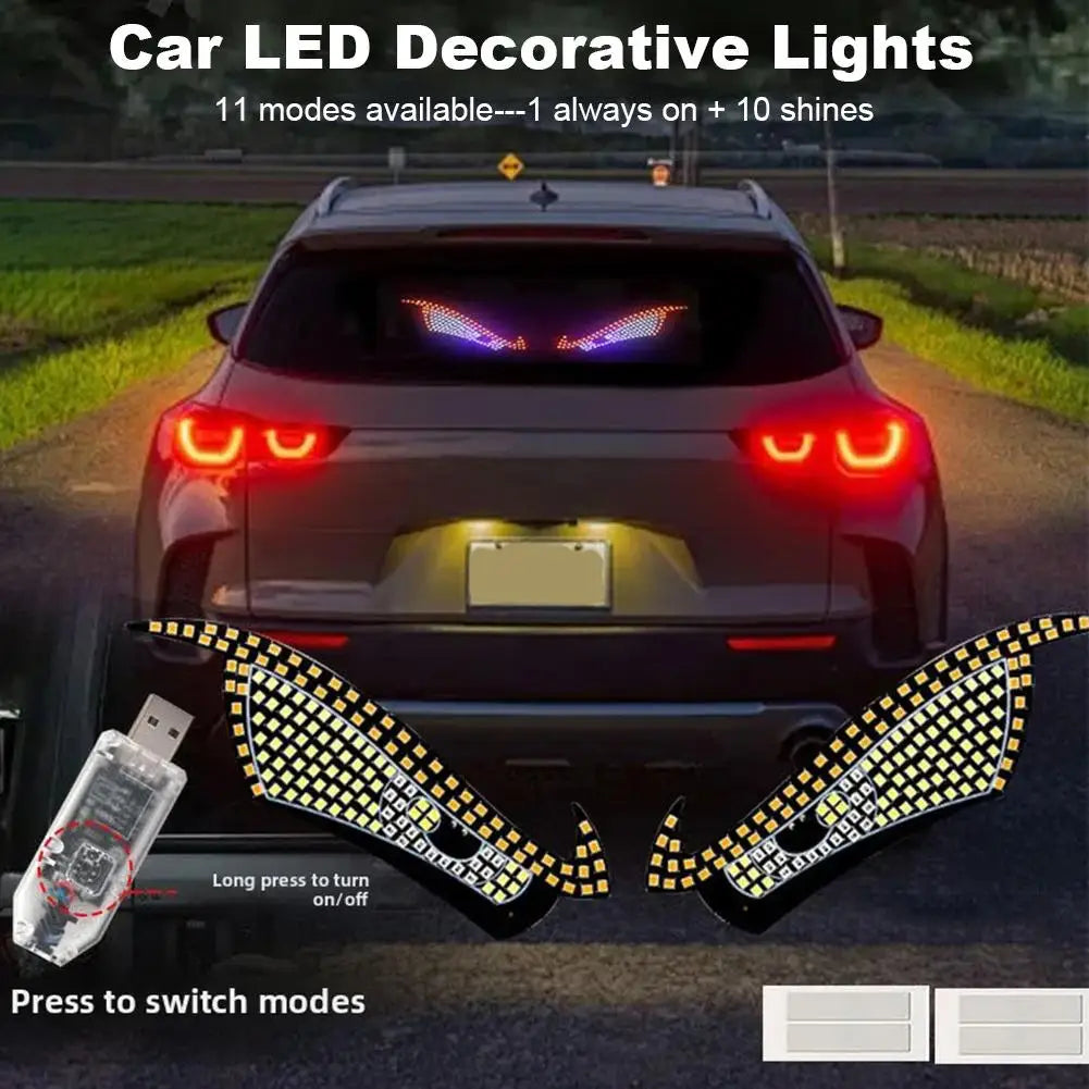 Car LED Demon Eye Light Strip | USB Decorative Car Light Car LED Light Strip QXL