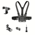 Chest Strap Phone Mount | Anti-Shake Hands-Free Holder Chest Phone Mount QXL 5 in 1