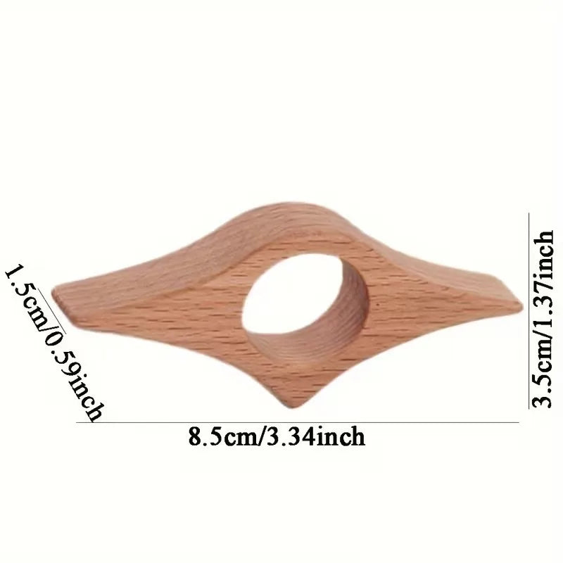 Polished Wooden Thumb Bookmark | One-Handed Page Turner Wooden Thumb Bookmark QXL