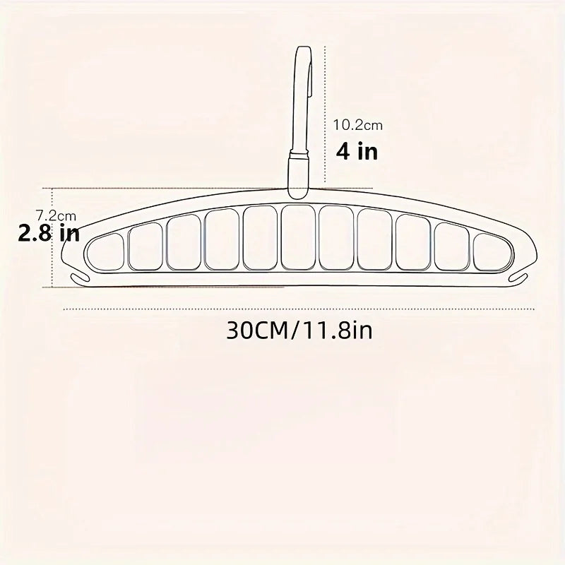 6-Pack Multi-Hook Space-Saving Clothes Hangers | Wardrobe Clothes Hangers QXL