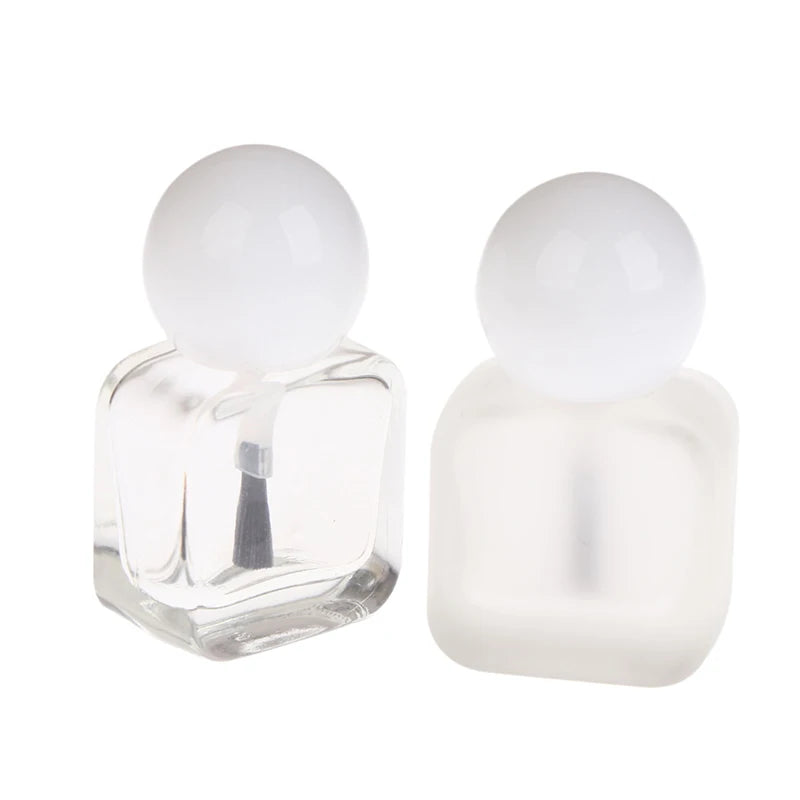 10ml Empty Glass Nail Polish Bottle with Brush Cap | Nail Art Nail Polish Bottle QXL