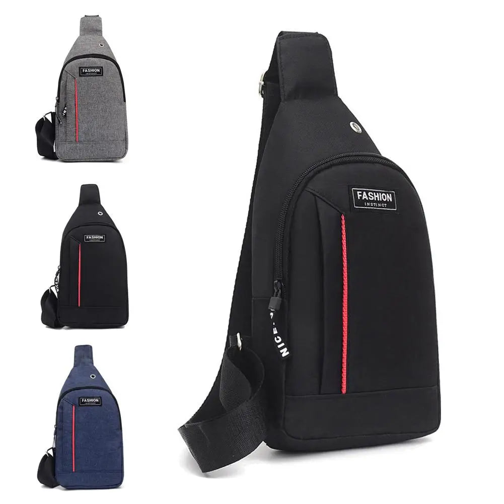 Men's Waterproof Nylon Crossbody Sling Bag | Travel Chest Pack Crossbody Sling Bag QXL