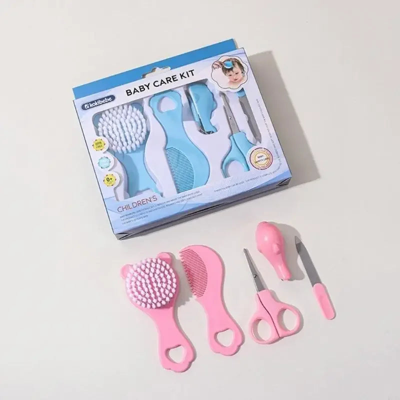 5-Piece Baby Grooming Kit – Brush, Comb & Nail Trimmer Set Baby Grooming Kit QXL