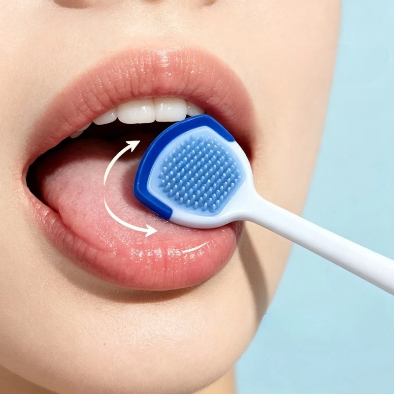 Plastic Tongue Scraper for Adults – 4 Colors | Oral Hygiene Tool Tongue Scraper QXL