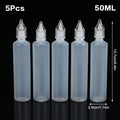 5-Pack Refillable Pen-Shape Dropper Bottles 10–50ml | PE Refillable Dropper Bottle QXL 50ML
