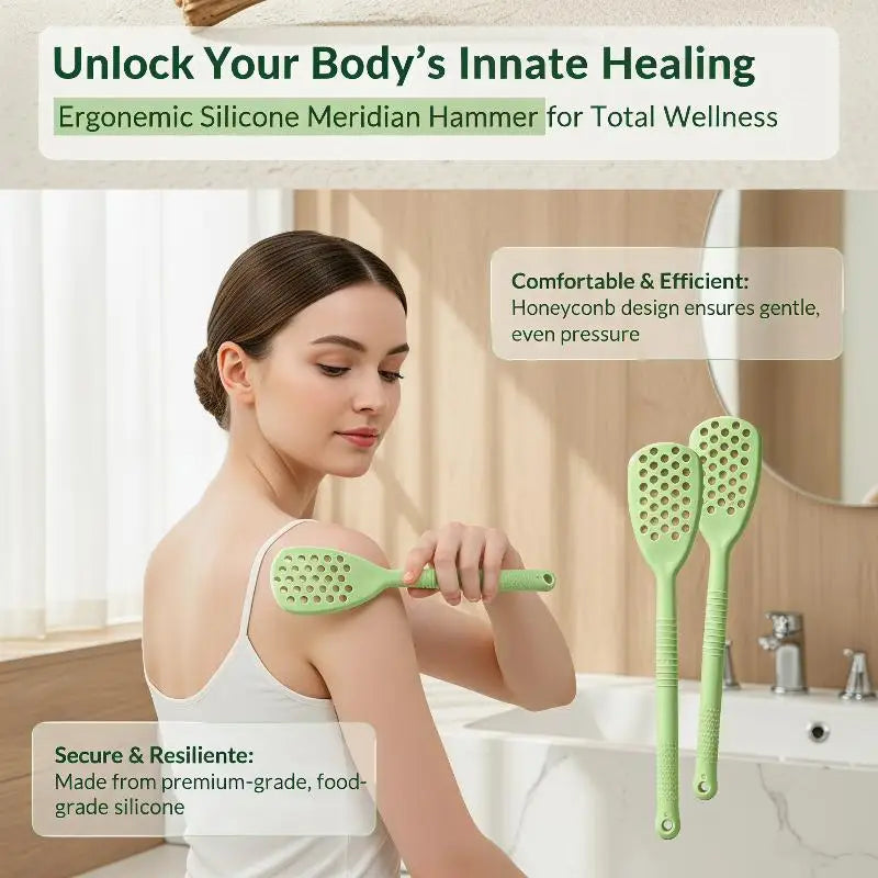 Honeycomb Silicone Massage Hammer | Portable Back Massager Handheld Massager QXL