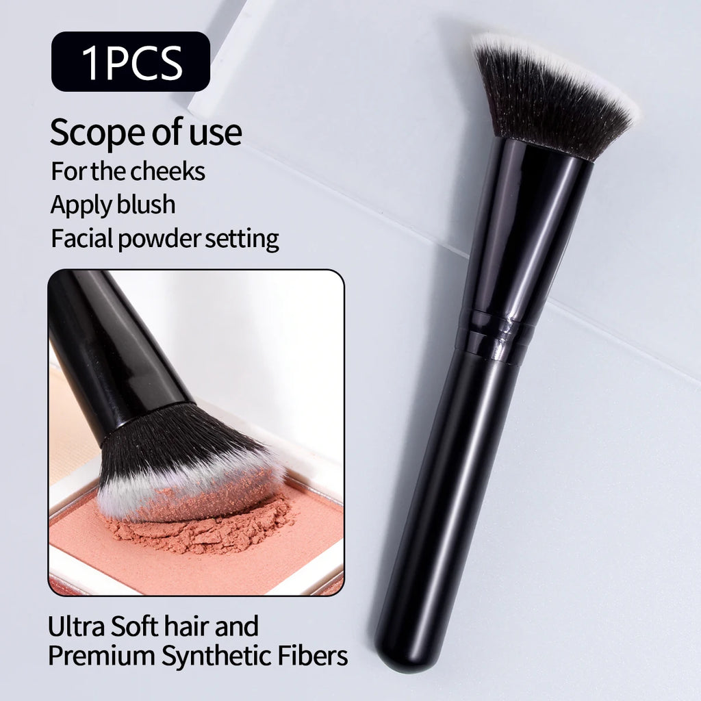 KOSSHOW Soft Angled Blush Contour & Powder Makeup Brush Angled Makeup Brush QXL