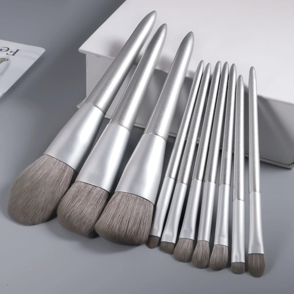 Wooden Handle Synthetic Eyeshadow Makeup Brush Set Kit Eyeshadow Brush Set QXL