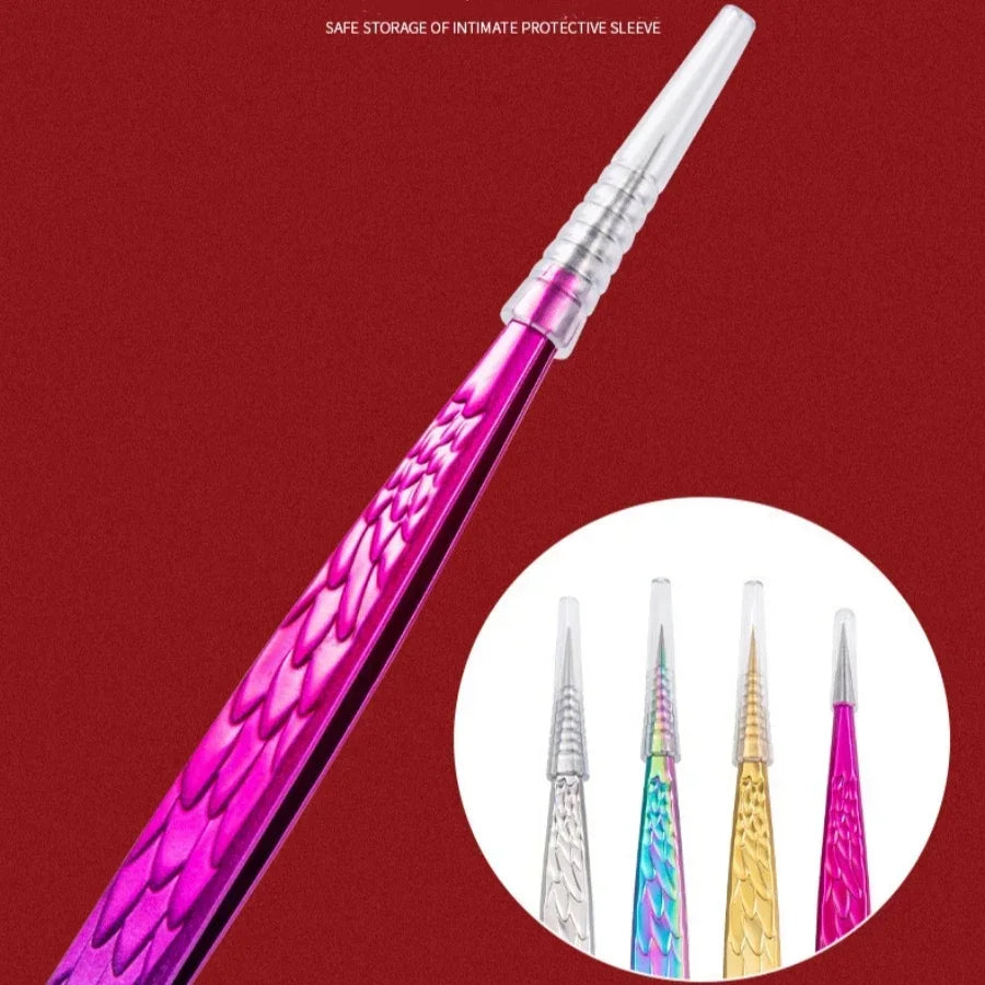 Straight Pointed Tweezers | Lash Extension & Brow Tool Precision Tweezers QXL