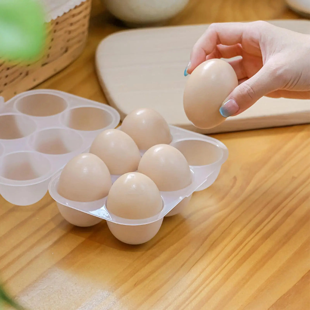 6-Egg Transparent Storage Container – Fridge, Camp & Travel Egg Storage Container QXL