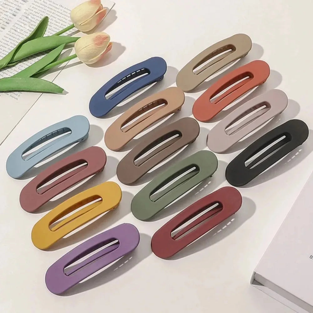 Large Frosted Hair Clip Toothed Non-Slip Acrylic Barrette Hair Clip Barrette QXL
