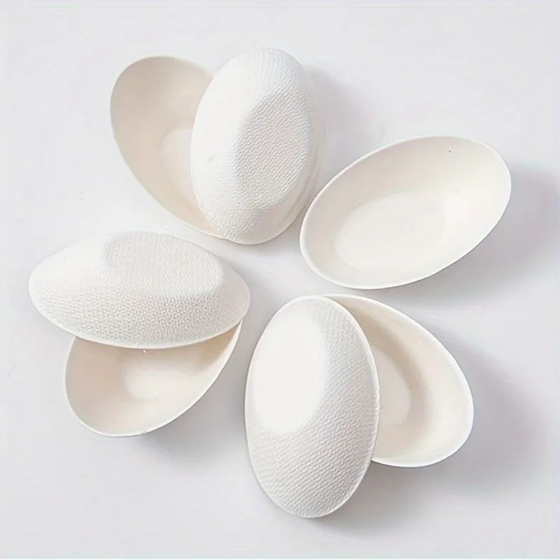 10-Pack Mini Disposable Sugarcane Plates | Eco Dipping Saucers Disposable Plates QXL 10pcs