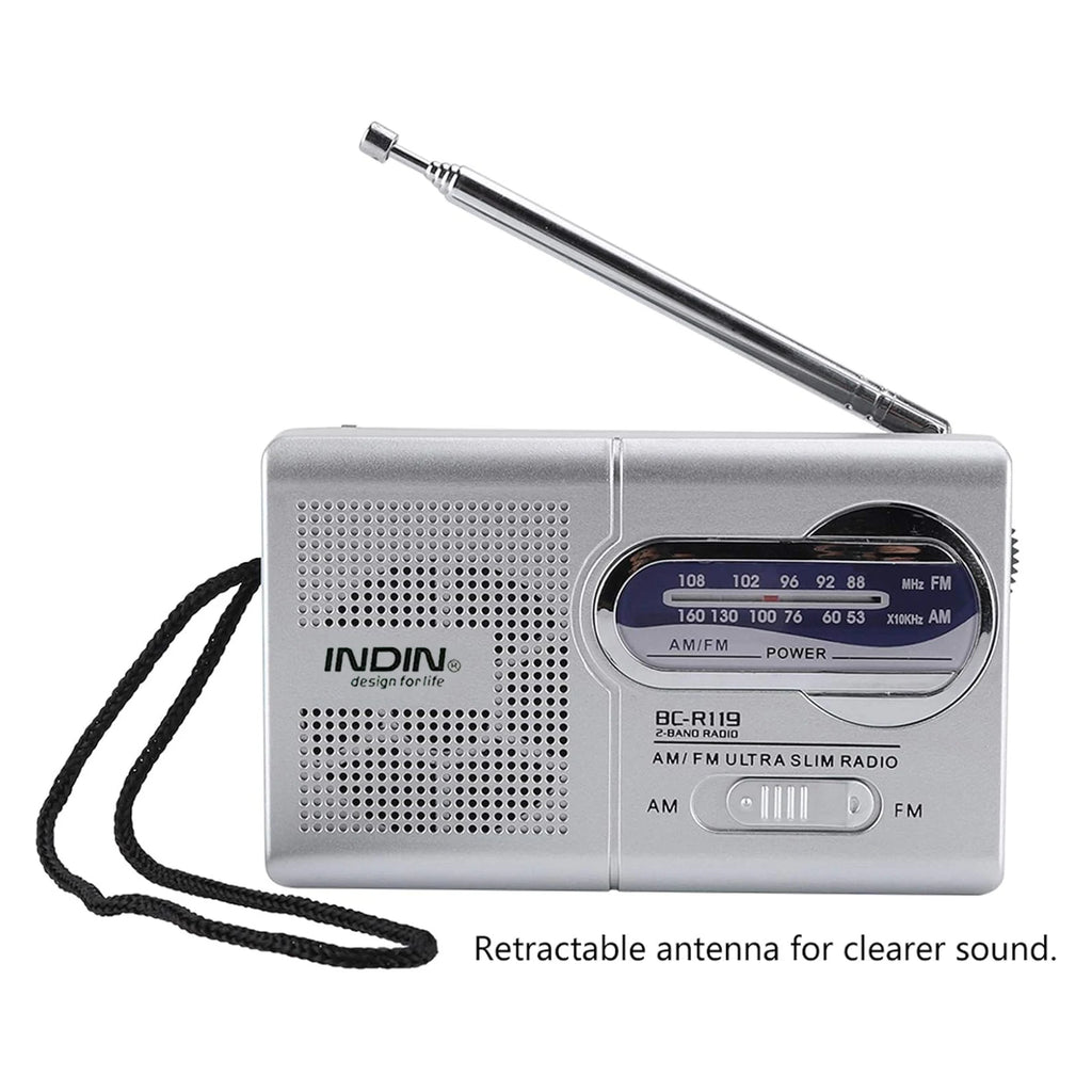 YITHOR Portable AM/FM Shortwave Emergency Radio | 2AA Battery Portable Emergency Radio QXL