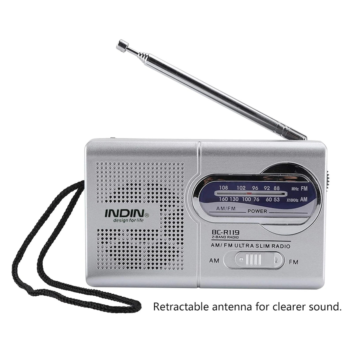 YITHOR Portable AM/FM Shortwave Emergency Radio | 2AA Battery Portable Emergency Radio QXL