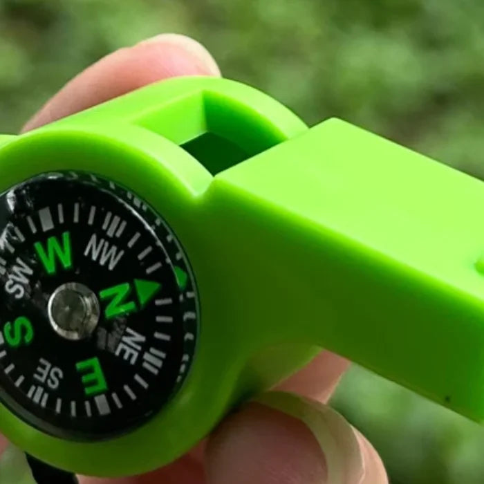 2-in-1 Survival Whistle & Compass | Camping Hiking Tool Survival Whistle Compass QXL