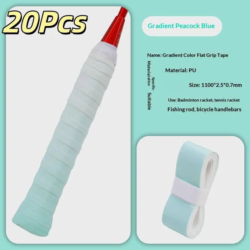 PU Tennis & Badminton Overgrip Tape | 10 or 20 Pack Non-Slip Racket Overgrip Tape QXL 20Pcs Mint green