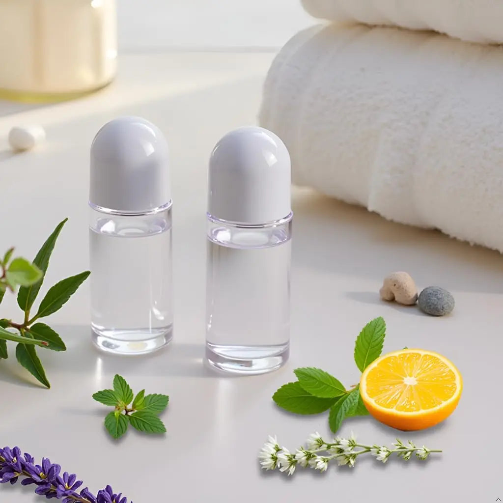 2-Pack 50ml Glass Roll-On Bottles | Refillable Roller Ball Glass Roller Bottle QXL